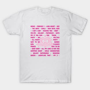 Design inspired by the group's songs GIRL´S GENERATION T-Shirt